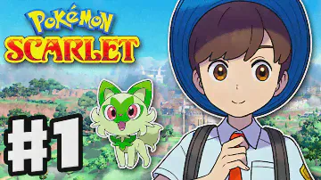 Pokemon Scarlet and Violet - Gameplay Walkthrough Part 1 - Sprigatito Starter! Koraidon Legendary!