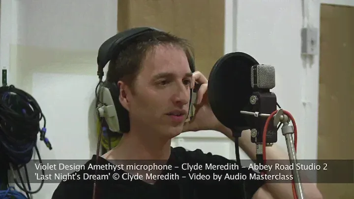 Violet Design Amethyst microphone test at Abbey Road Studio 2