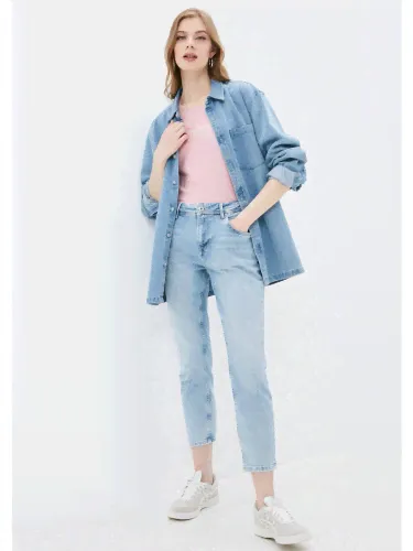 ДЖИНСЫ ЖЕНСКИЕ MOM PEPE JEANS VIOLET 612