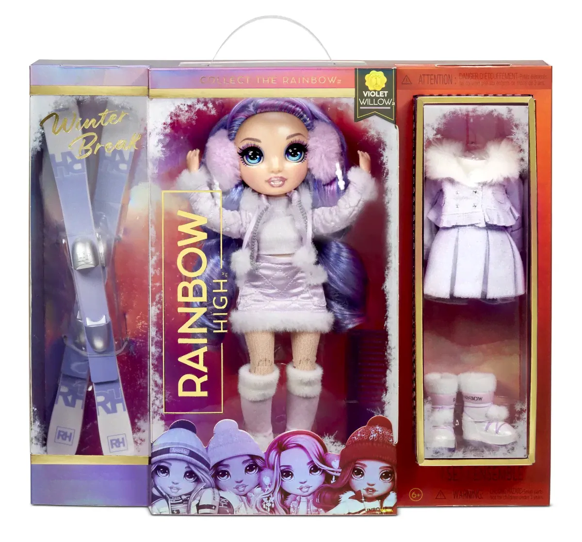 Игровой набор: Кукла Winter Break Fashion Doll- Violet Willow (Вайолет Виллоу), (лыжи, одежда, обувь, аксессуары) 574804-0