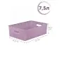 Корзинка 7.5 л Вязь VIOLET, 350х245х105 мм, цвет пепел розы