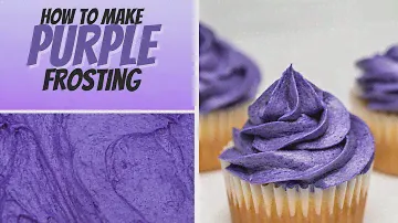 How to Make Purple Frosting for Cakes, Cupcakes, and Cookies