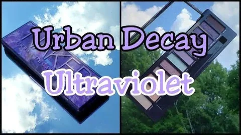 Swatches of the NEW Urban Decay Naked Ultraviolet  Eyeshadow Palette and a simple look